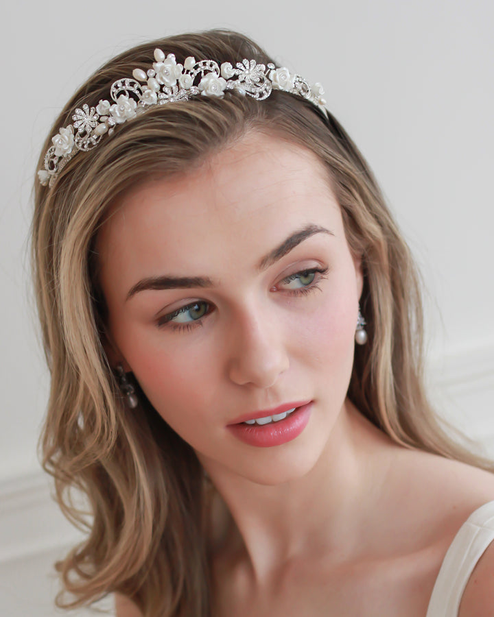 Rose & Pearl Tiara