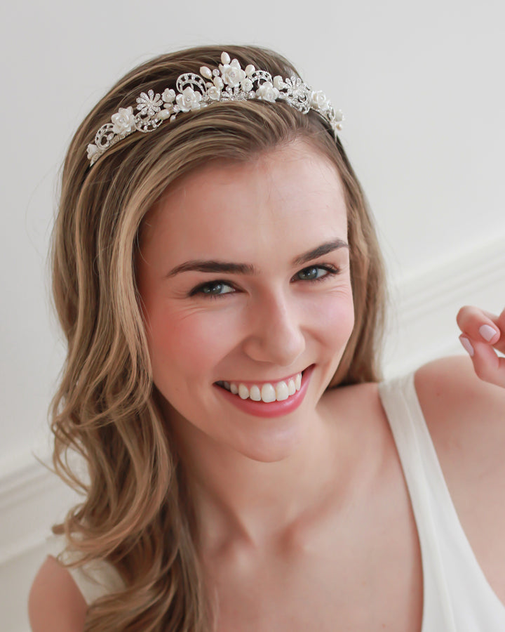 Rose & Pearl Tiara