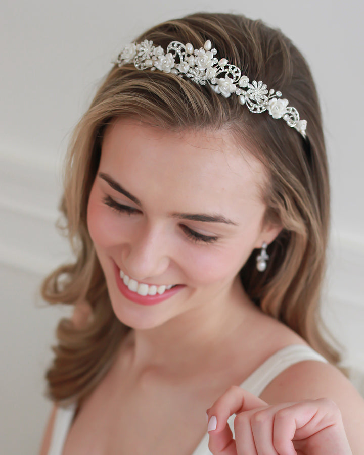 Rose & Pearl Tiara