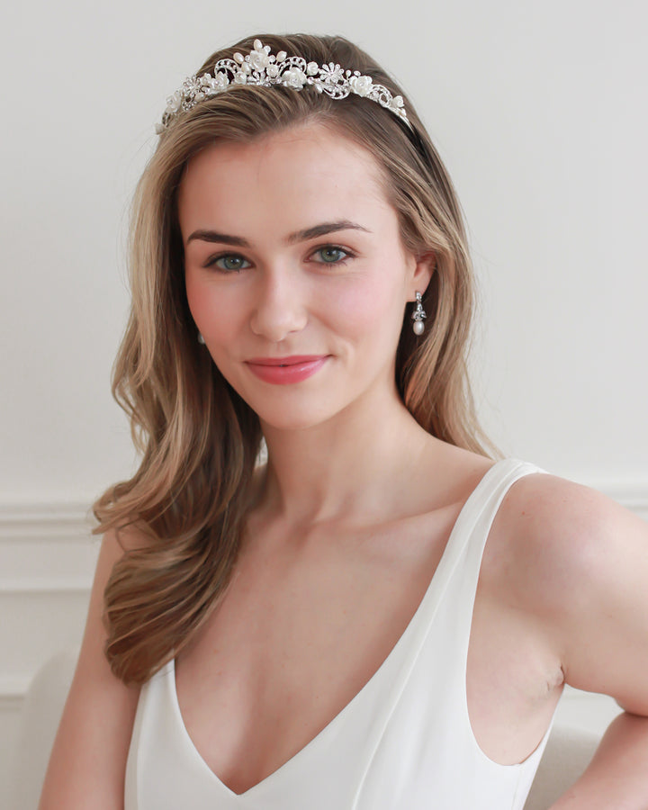 Rose & Pearl Tiara