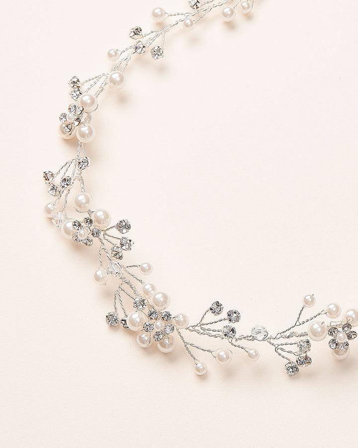 Bridal Hair Vine Pearls