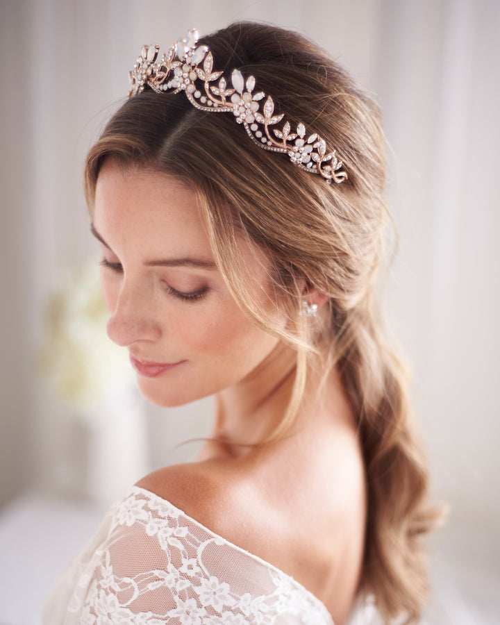 Rose Gold Wedding Crown
