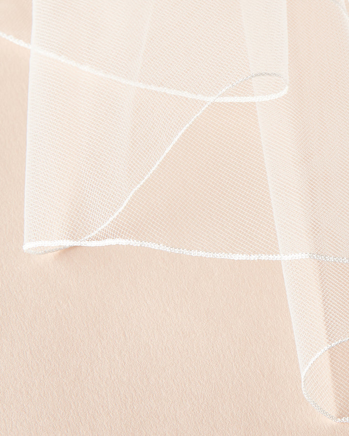 Pencil wedding veil