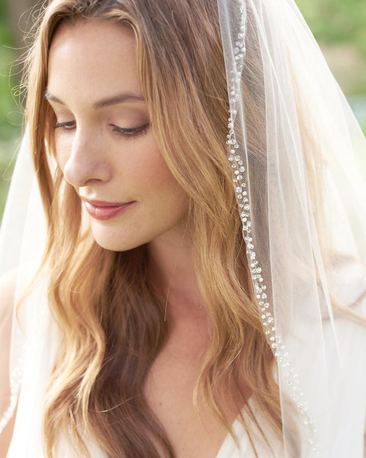 Wedding Veil with Crystals