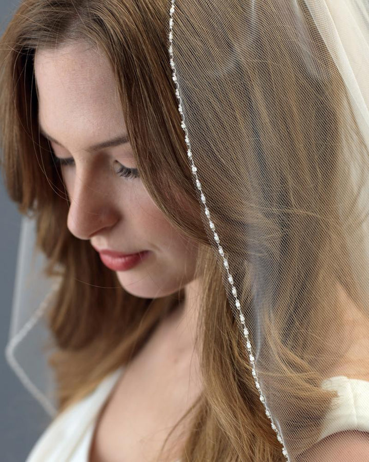 Beaded Edge Veil