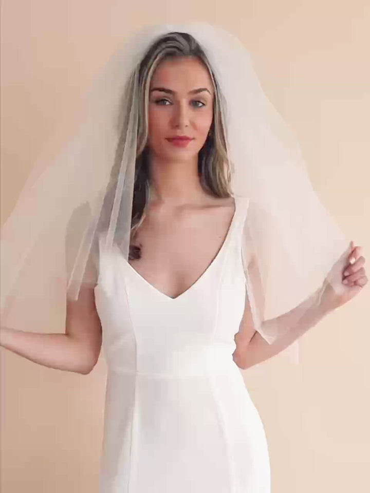 2-Layer Cut Edge Veil