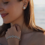 CZ stud earrings