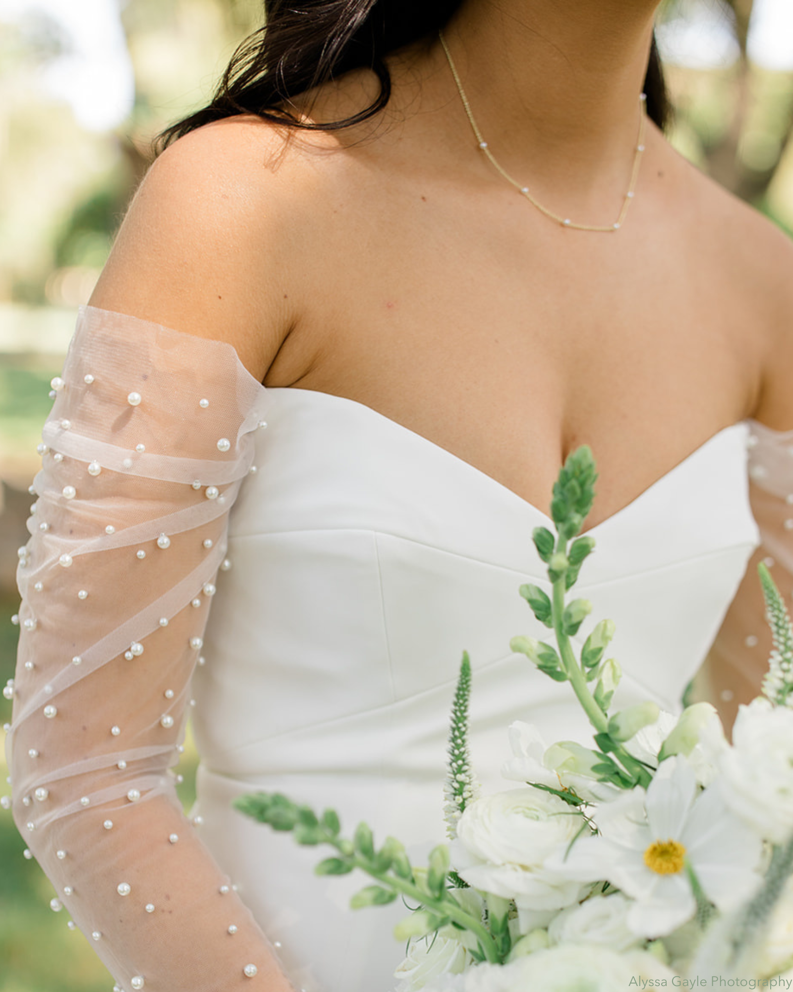 Pearl Chain Necklace for Wedding