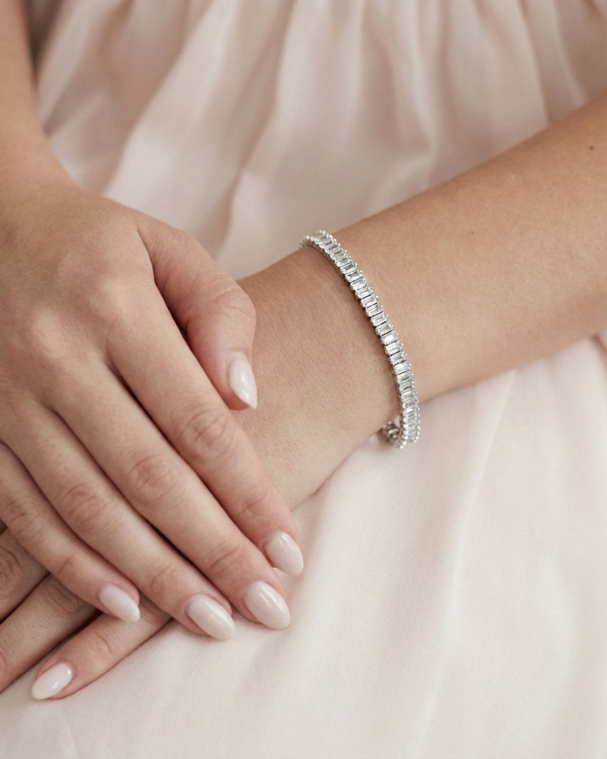 Simulated Diamond Tennis Bracelet 