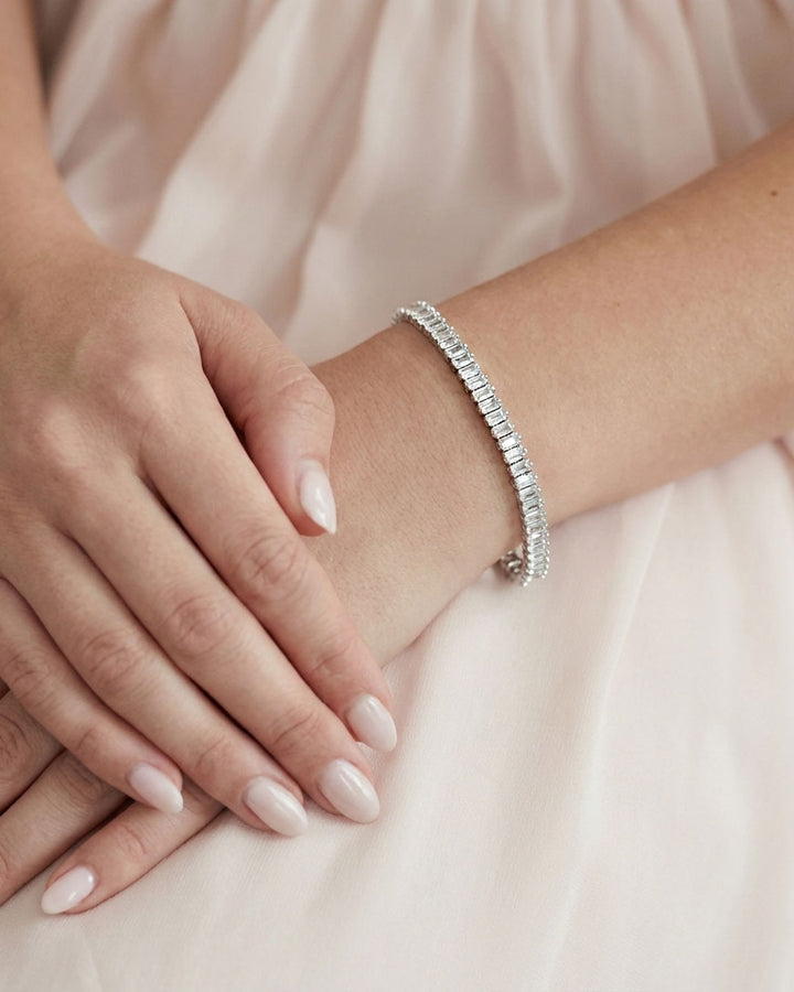 Simulated Diamond Tennis Bracelet 