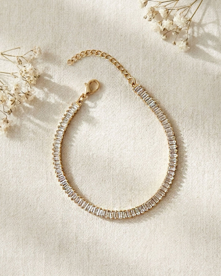 Gold Tennis Bracelet for Brides