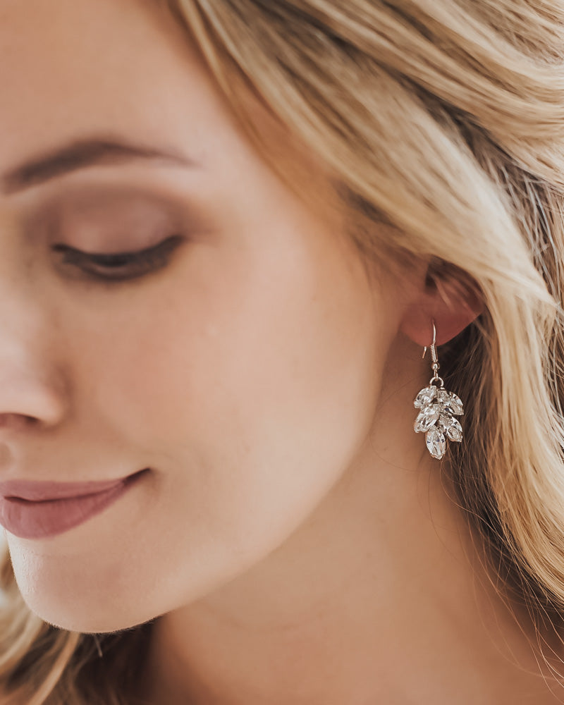 Crystal Wedding Dangle Earrings
