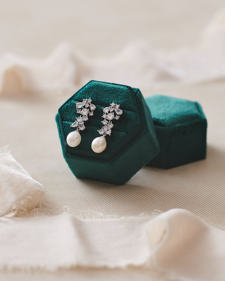 Bridal Earrings with Pearls