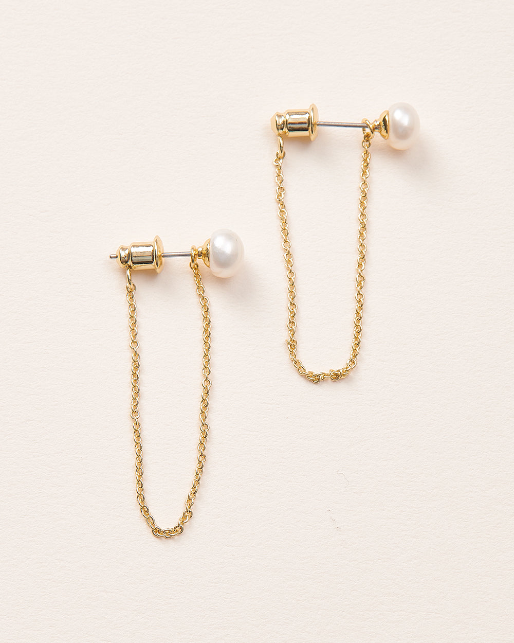 Louella Pearl Chain Dangle Earrings