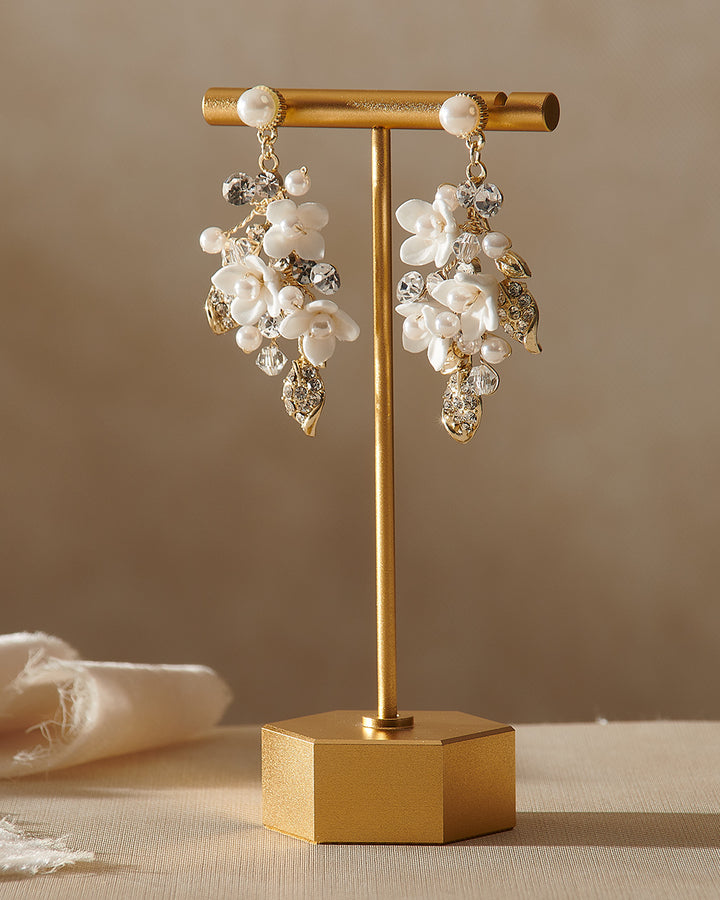 Pearl Dangle Earrings Bridal