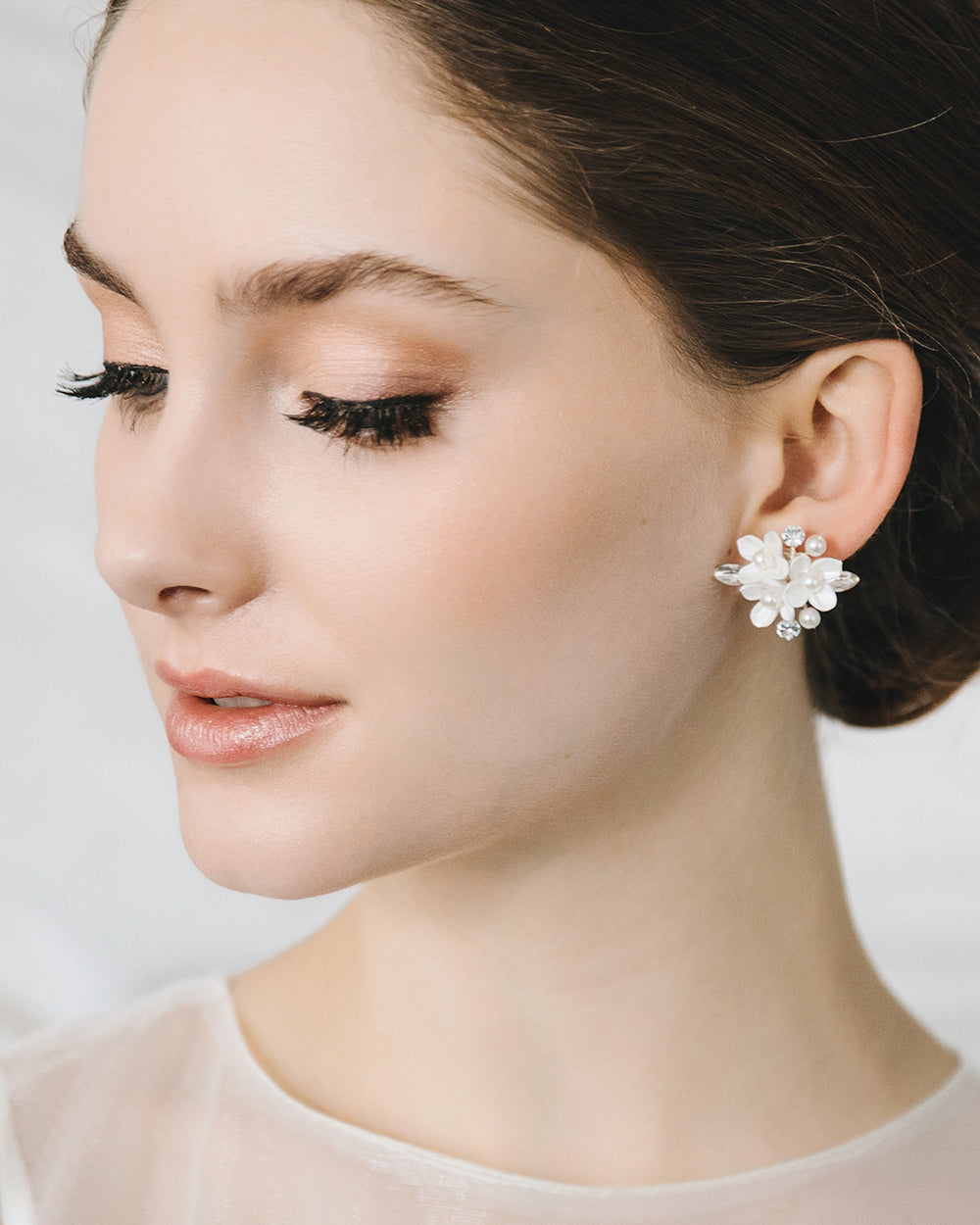 Elin Pearl Stud Earrings Shop Bridal Jewelry Dareth Colburn