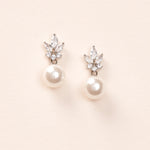 Pearl Bridal Dangle Earrings