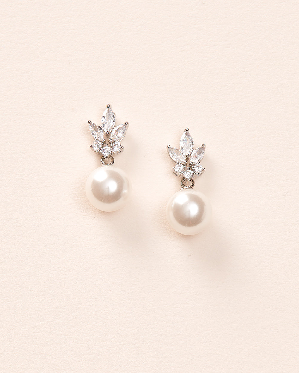 Pearl Bridal Dangle Earrings