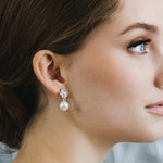 Small Dangle Pearl Earrings