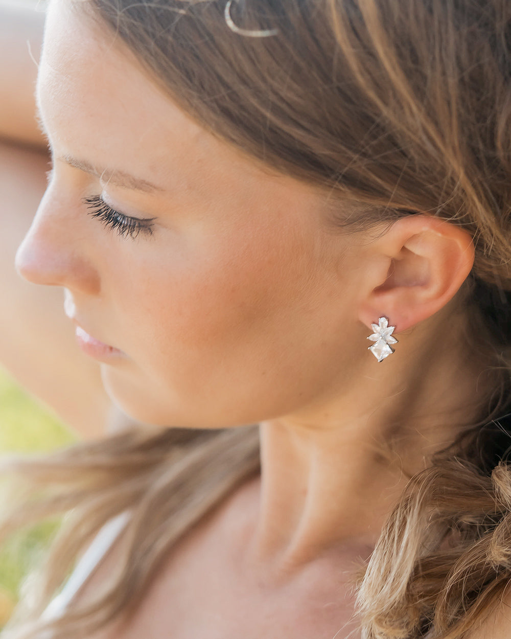 Petite Modern Stud Earrings
