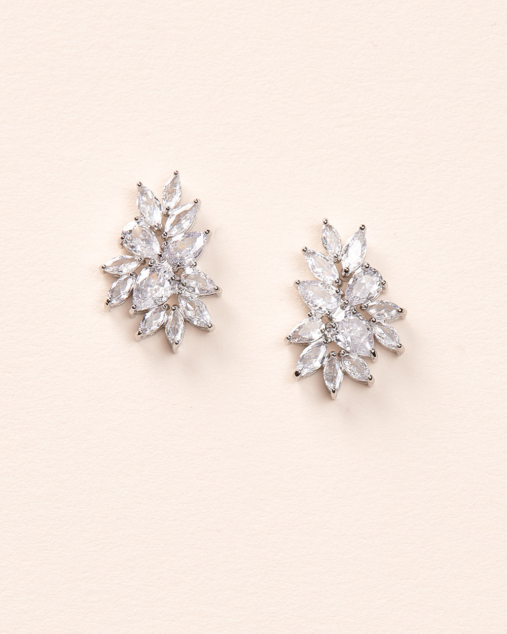 CZ Stud Earrings for Bride