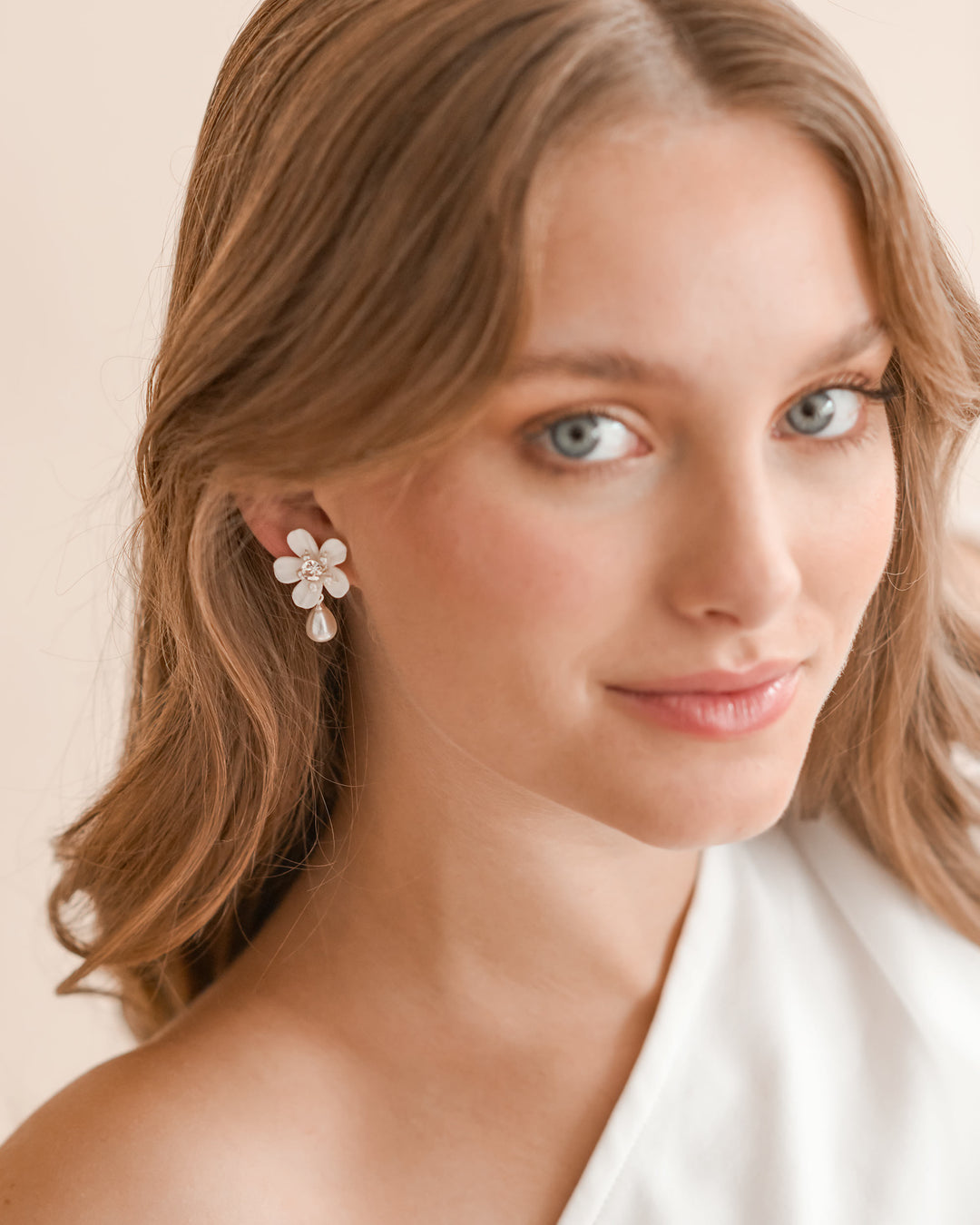 Pearl Dangle Earrings for Bride