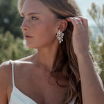 Pearl Wedding Earrings Large