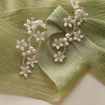 Floral Pearl Drop Earrings