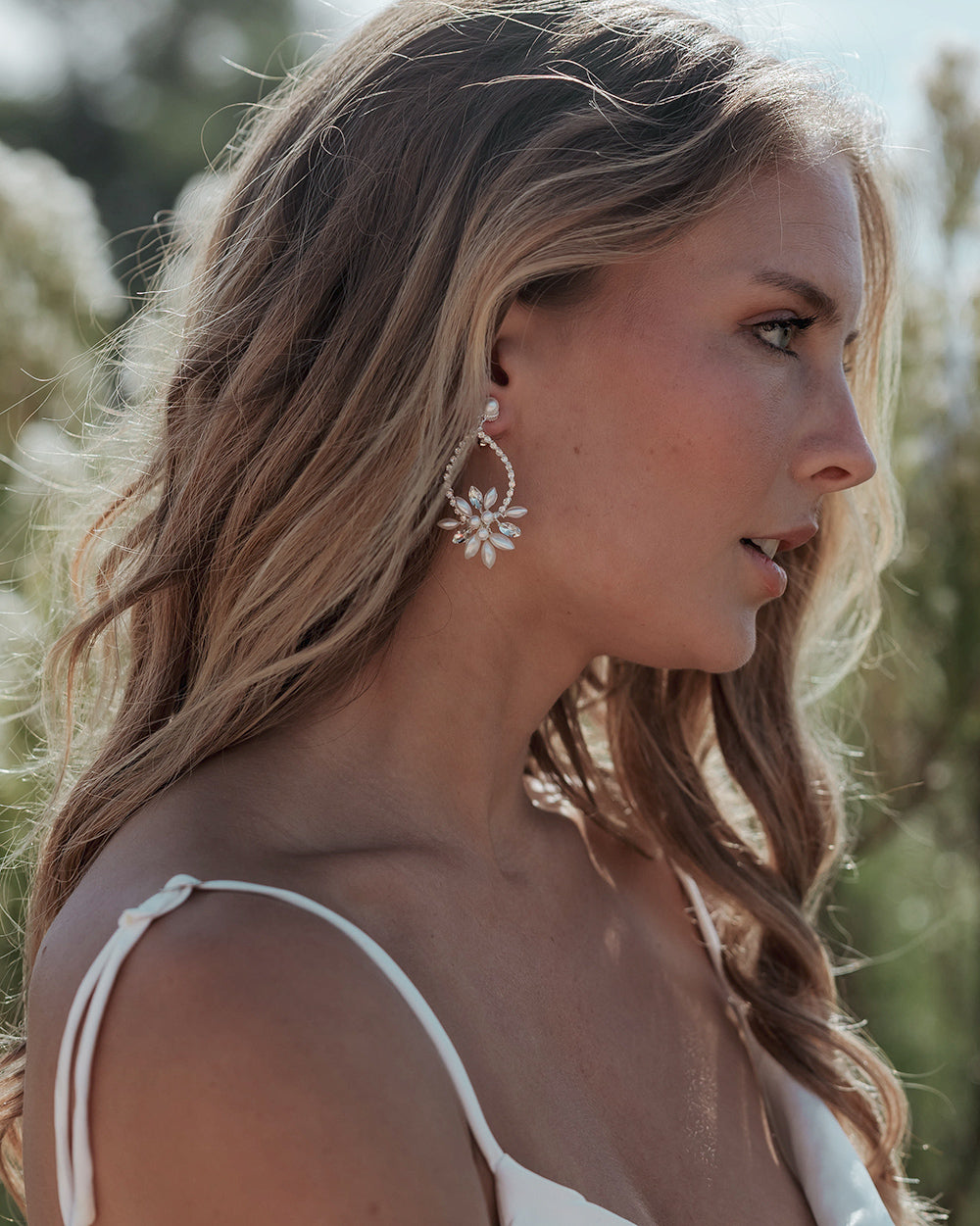 Hoop Earrings with Pearls