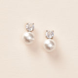 Pearl and CZ Studs