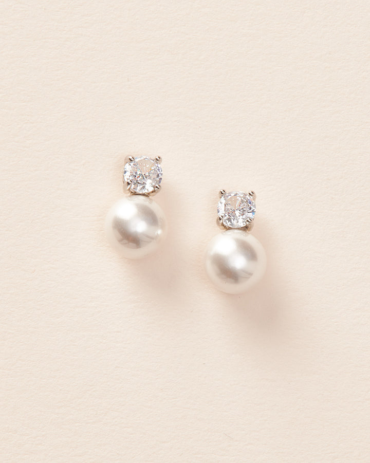 Pearl and CZ Studs