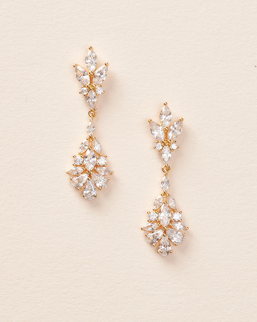 Gold CZ Earrings