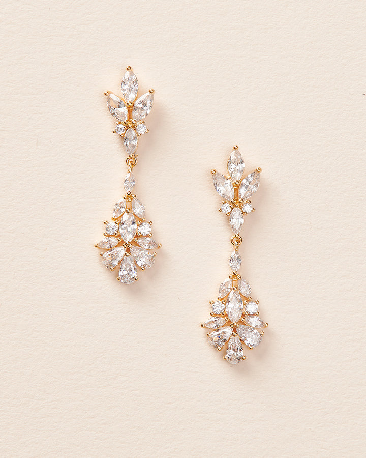 Gold CZ Earrings