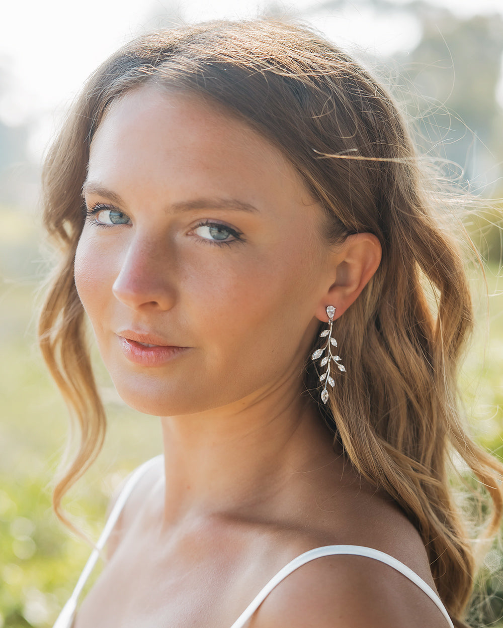 Floral Bridal Earrings