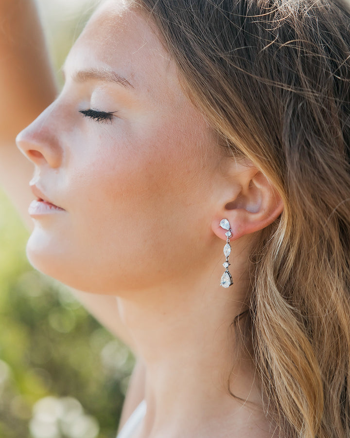 Dangle CZ Earrings