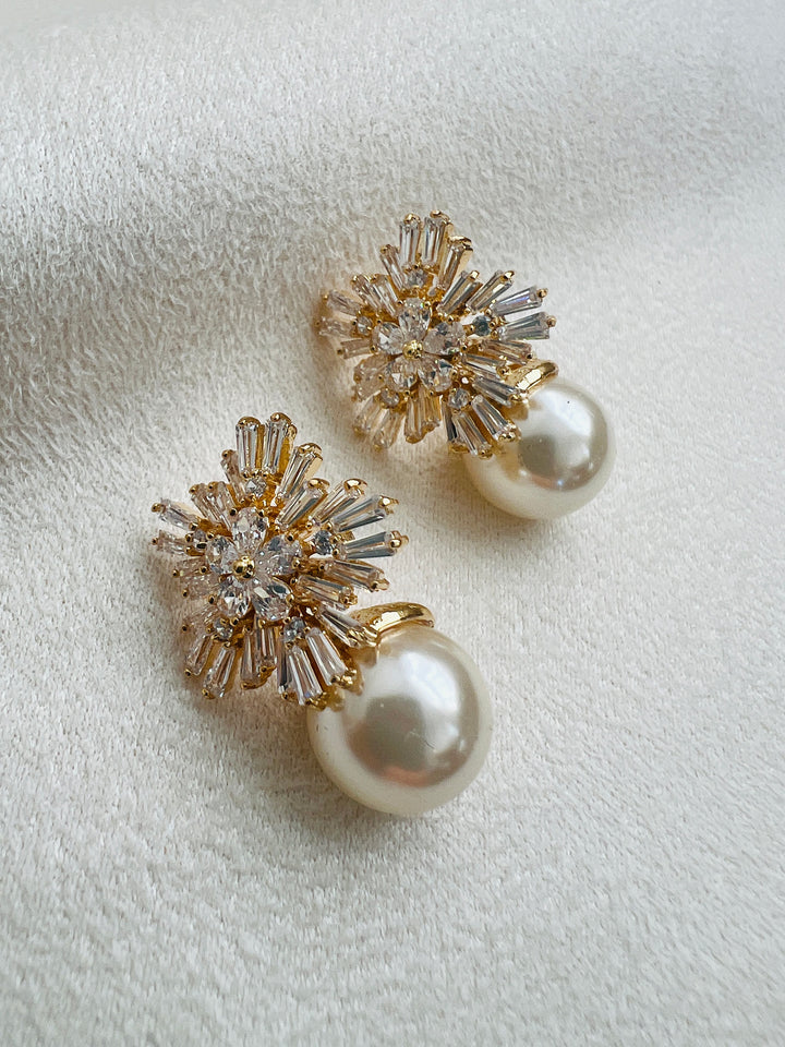 Gold earrings