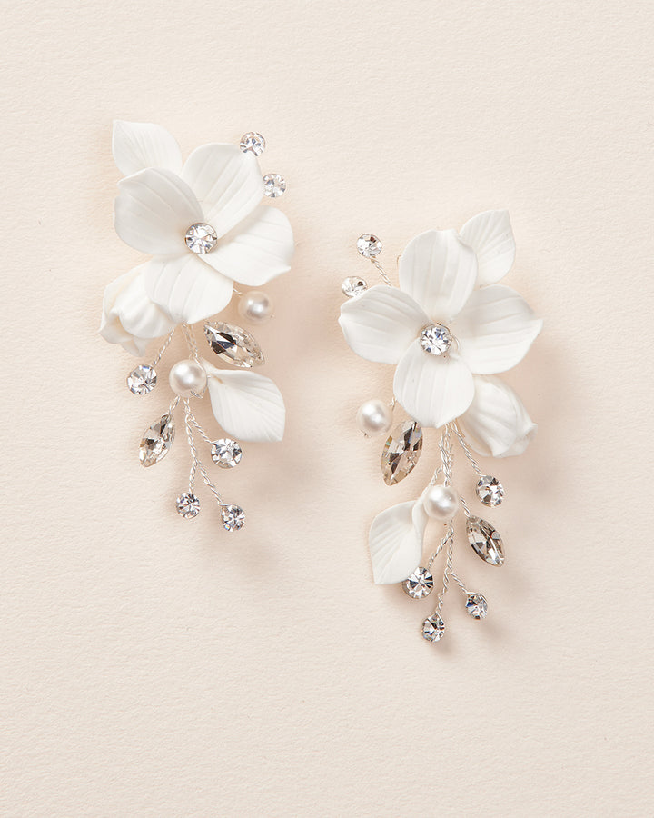 Floral Bridal Earrings