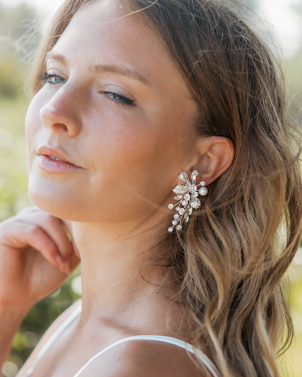 Pearl Wedding Drop Earrings