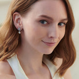Wedding Pearl Dangle Earrings