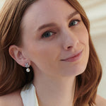 Wedding Pearl Dangle Earrings