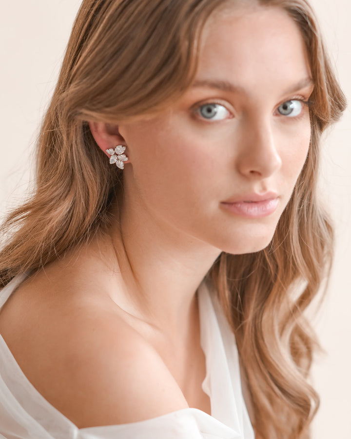 Wedding Earrings CZ Stud
