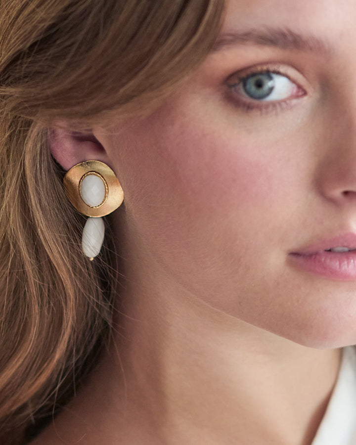 Gold Chunky Dangle Earrings