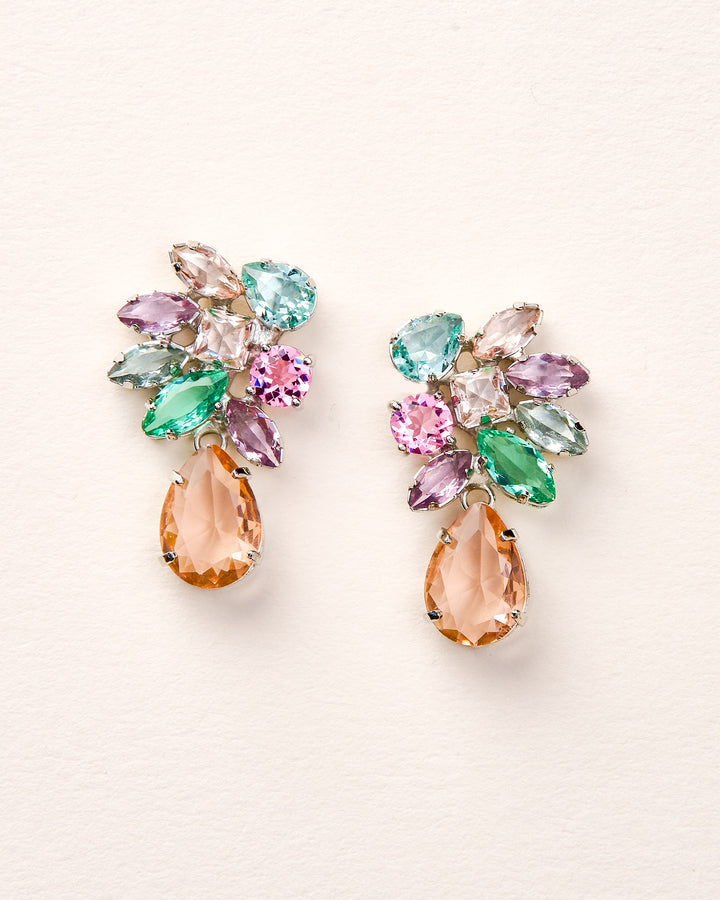 Multicolored gemstone earrings 