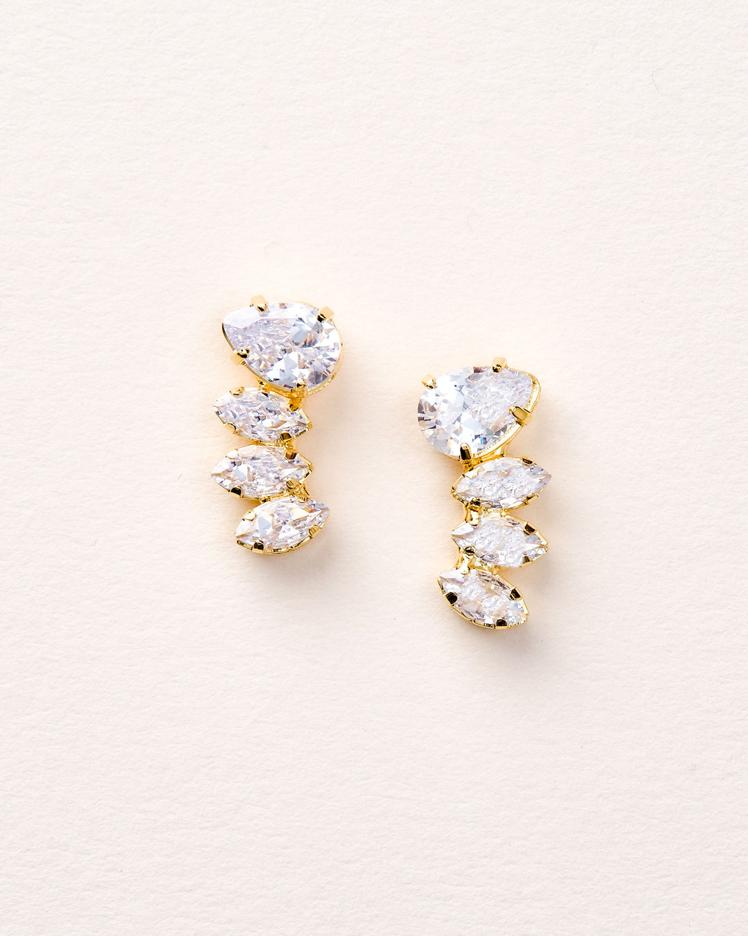 Gold CZ Earrings
