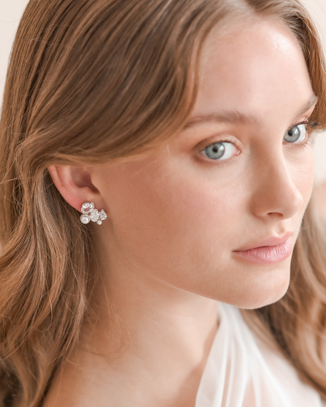 Wedding Earrings Pearl Studs