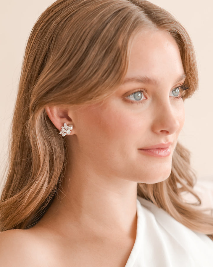 Wedding Earring with Pearl