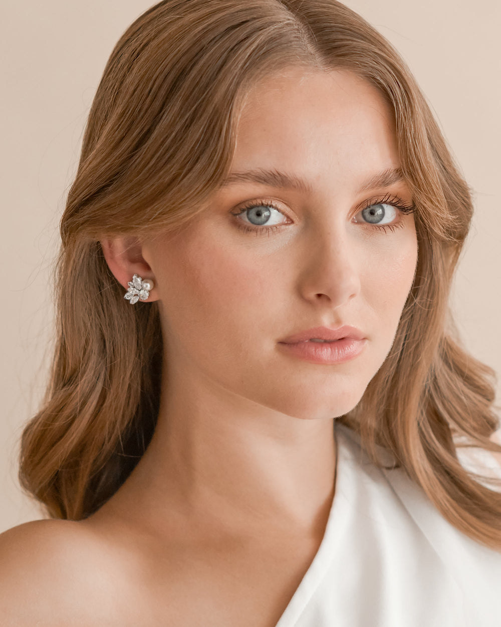 CZ Stud Earrings for Wedding