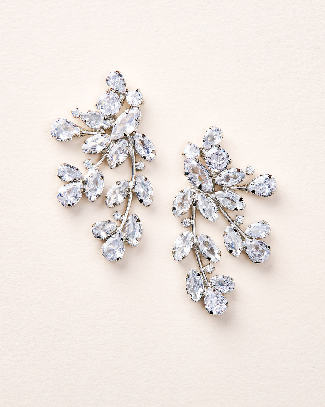 Statement Floral Wedding Earrings