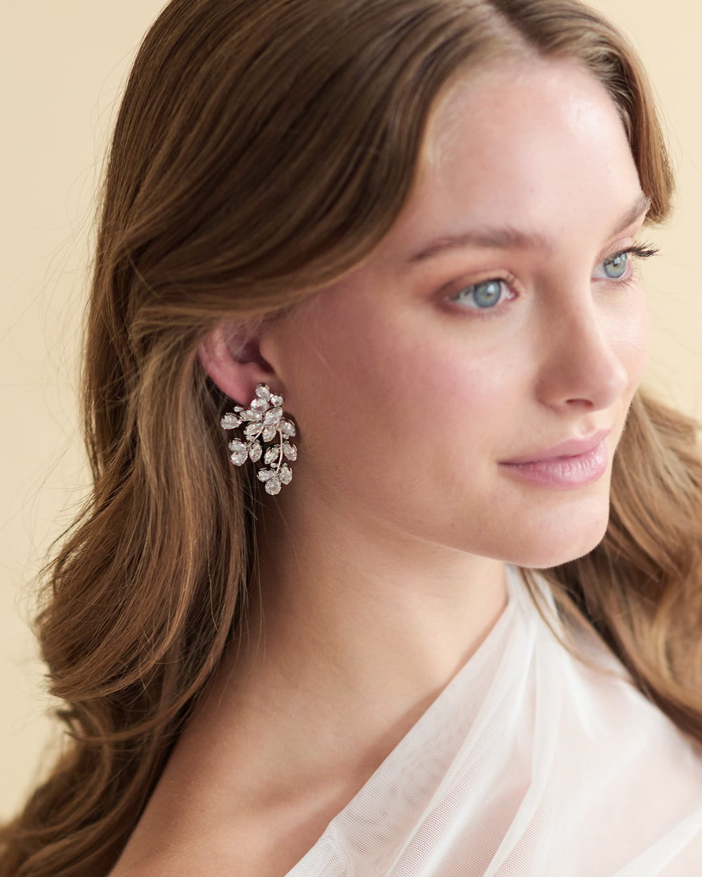 Floral Wedding Earrings