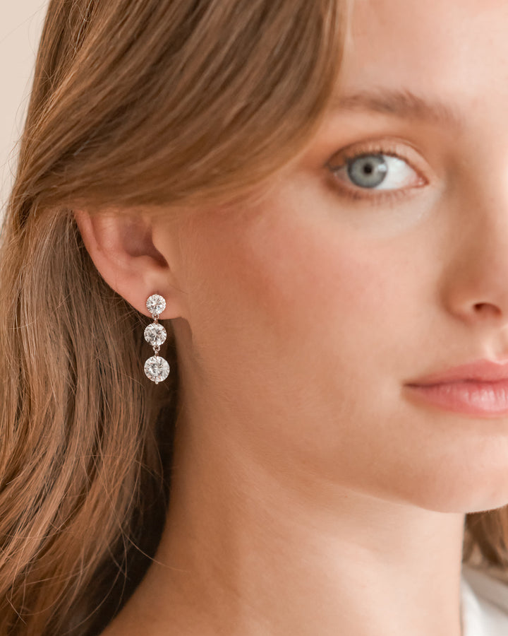 Wedding CZ Dangle Earrings